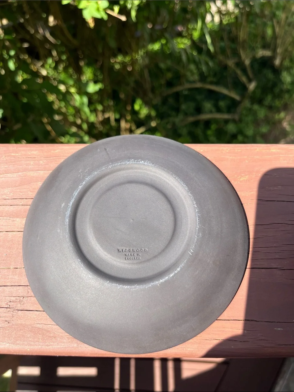 Wedgwood‎ Basalt Tea Cup Saucer Set England Matte Black Vintage